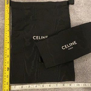 Black Celine Shoe dust Bag